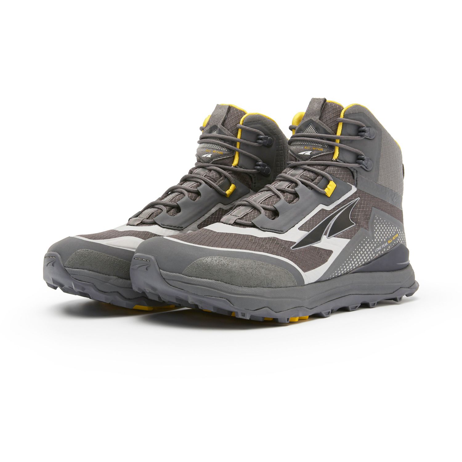 Botas Montaña Altra Lone Peak All-wthr Mid Hombre Gris Amarillo | Colombia-30265879