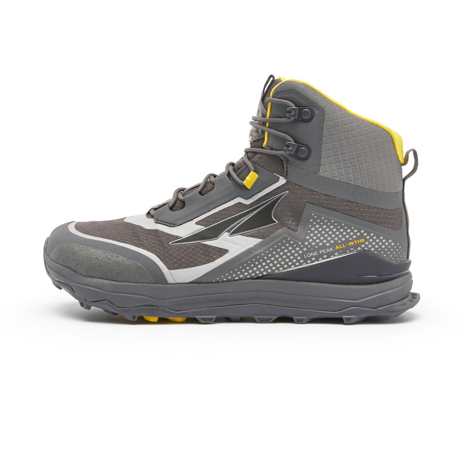 Botas Montaña Altra Lone Peak All-wthr Mid Hombre Gris Amarillo | Colombia-30265879