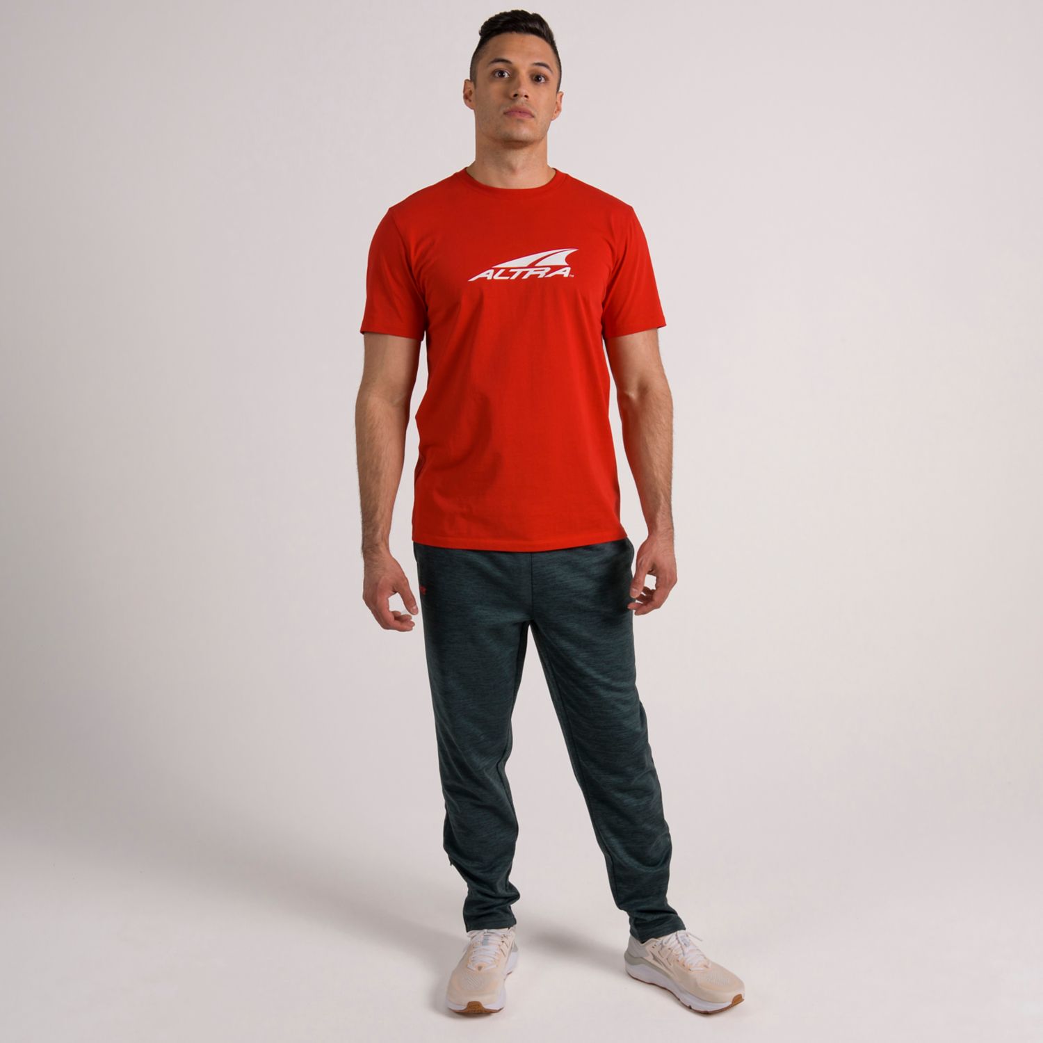 Camiseta Altra Everyday Recycled Hombre Rojas | Colombia-76509139