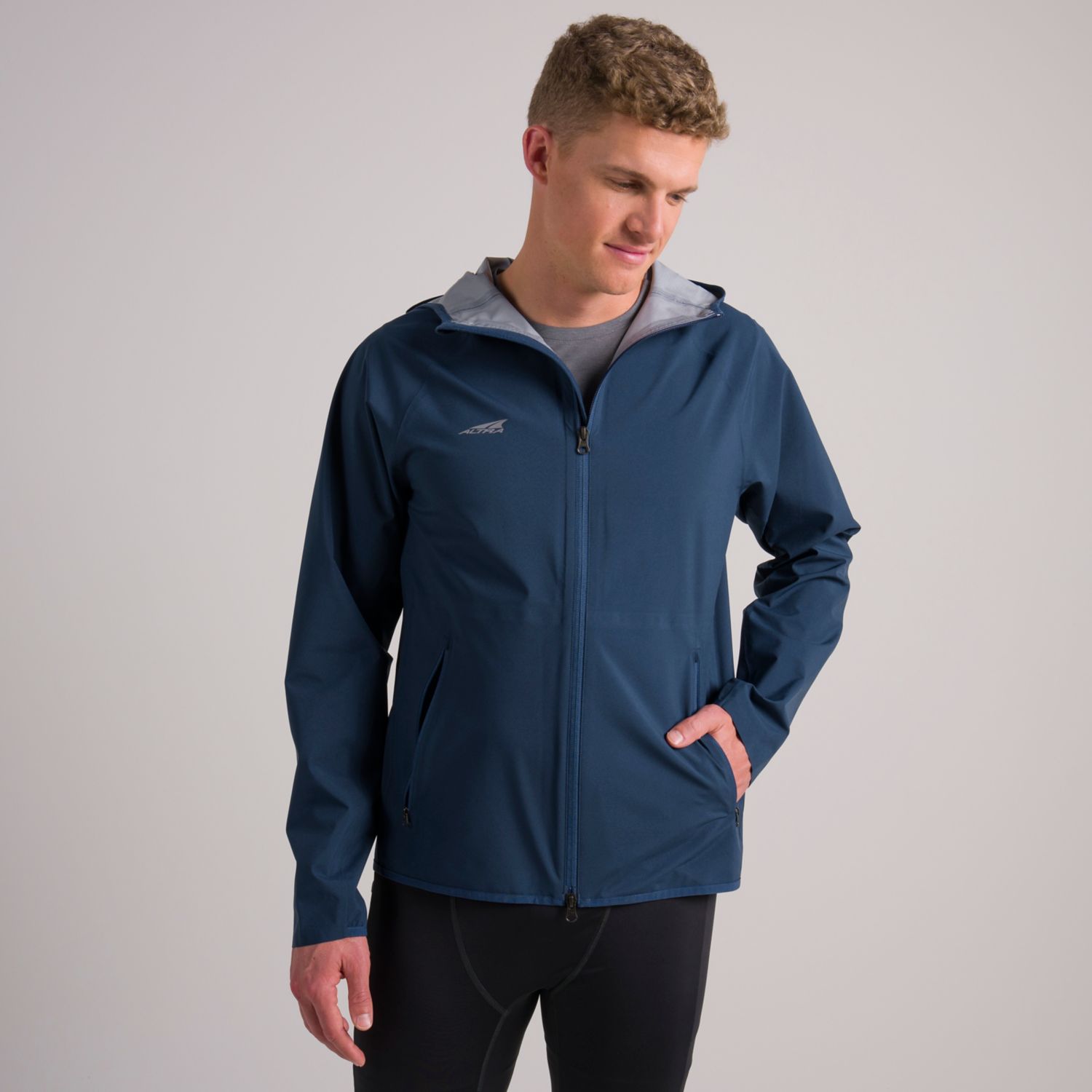 Chaqueta Para Correr Altra Impermeables Hombre Azules | Colombia-23704659