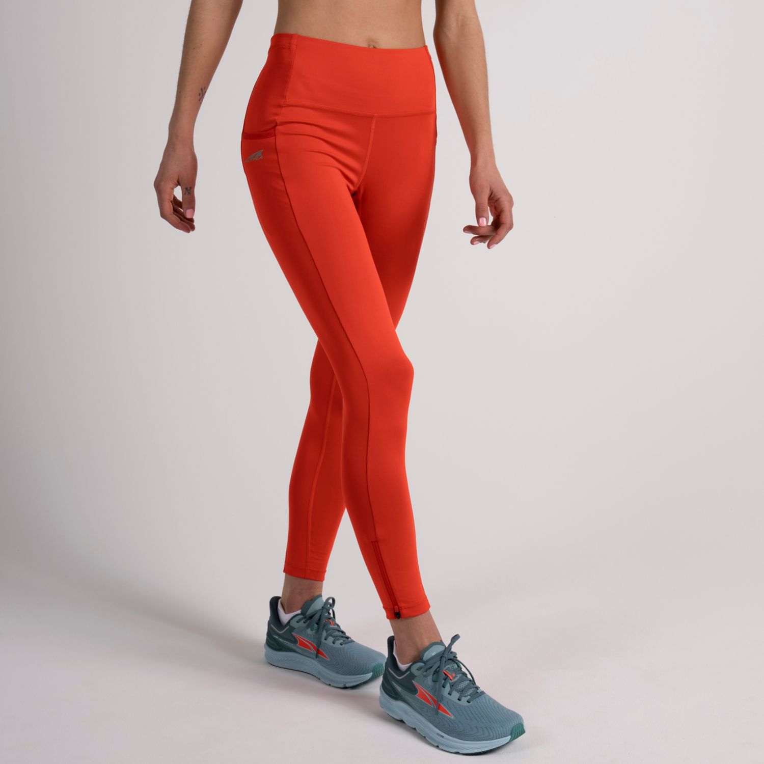 Mallas Para Correr Altra Core Crop Mujer Rojas | Colombia-40136259