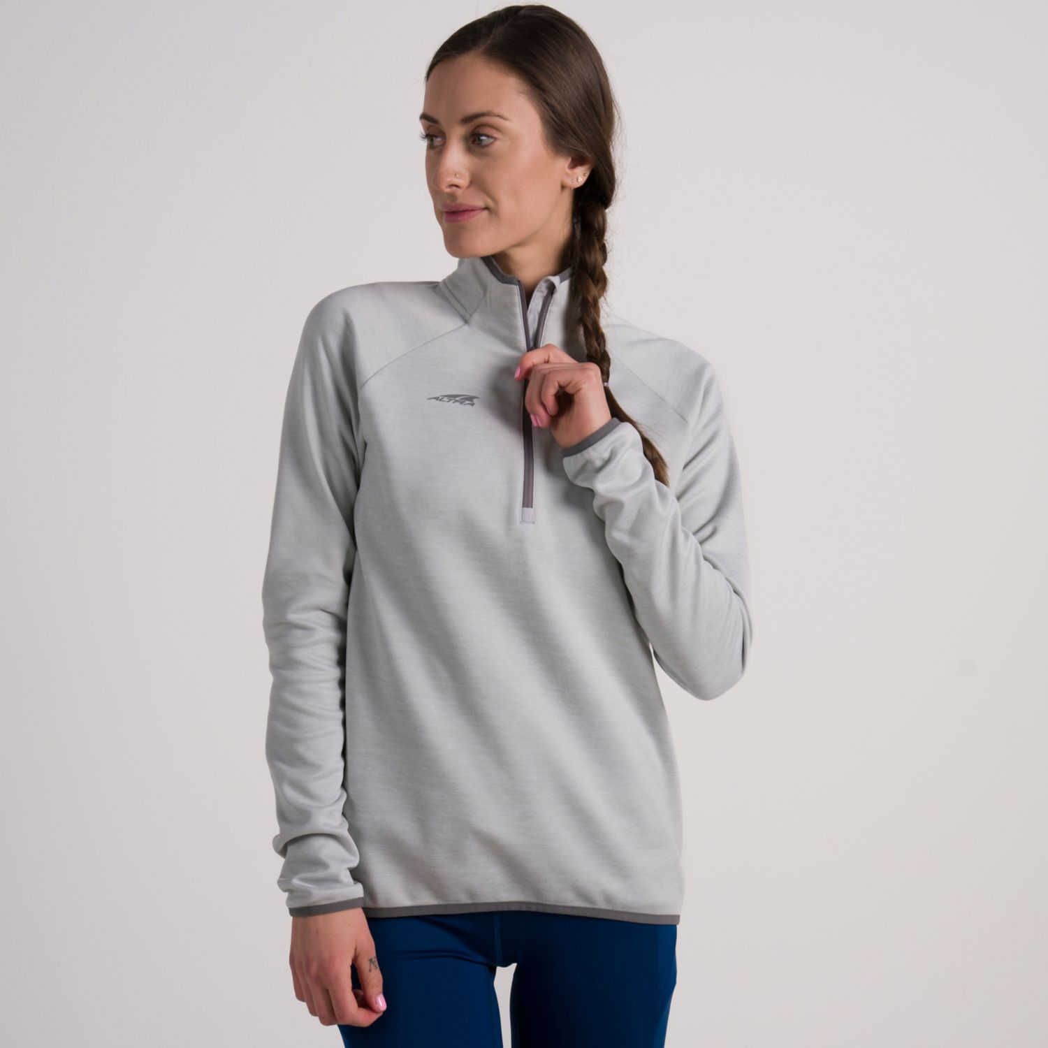 Pullover Altra Core 1/2 Zip Mujer Gris | Colombia-04512879