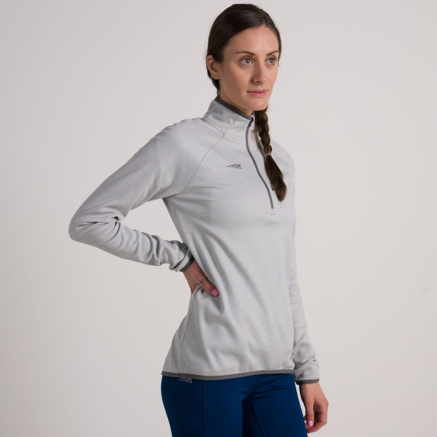 Pullover Altra Core 1/2 Zip Mujer Gris | Colombia-04512879