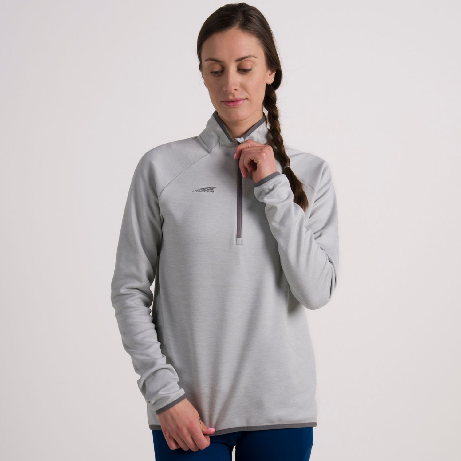 Pullover Altra Core 1/2 Zip Mujer Gris | Colombia-04512879