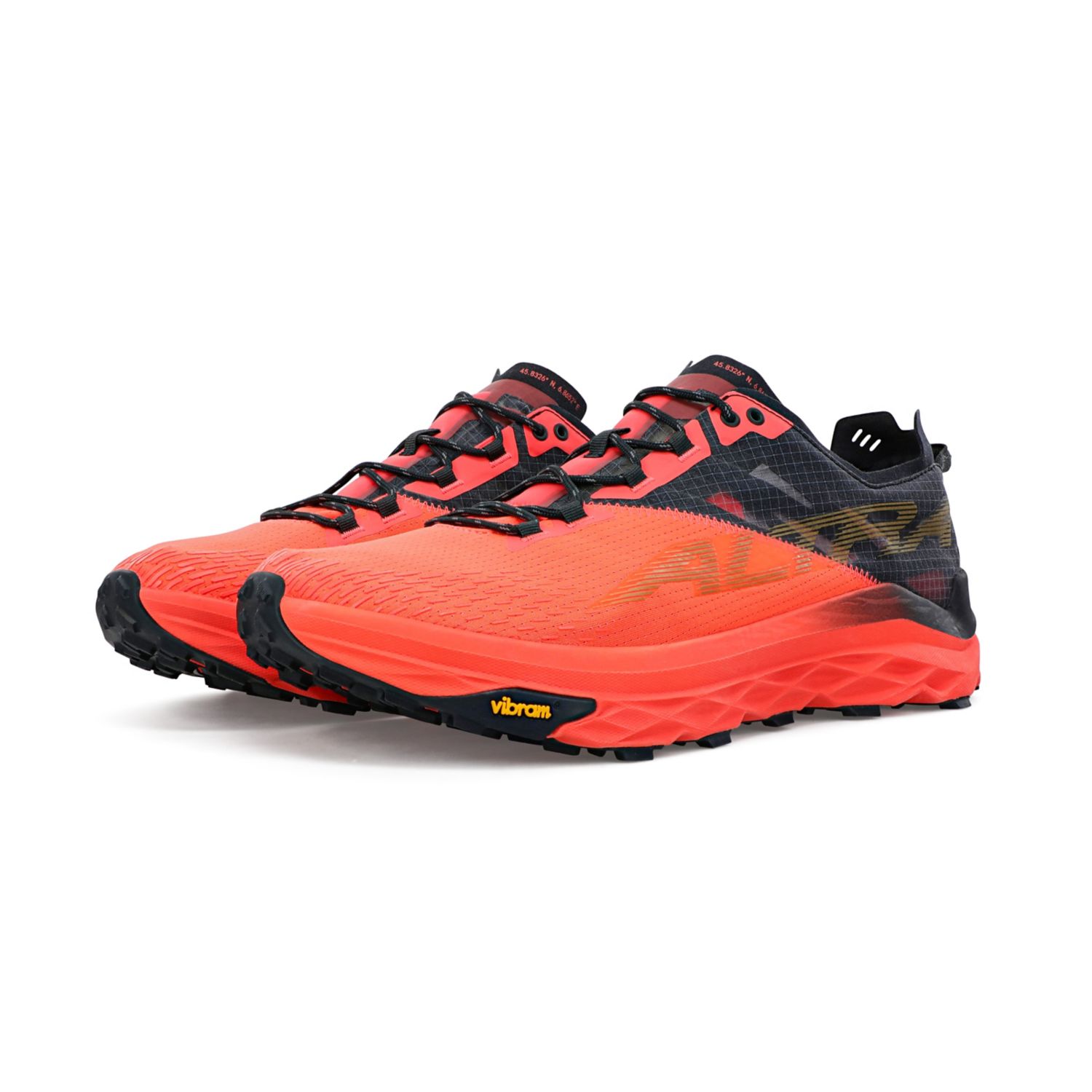 Zapatillas De Trail Running Altra Mont Blanc Hombre Coral Negras | Colombia-36195849