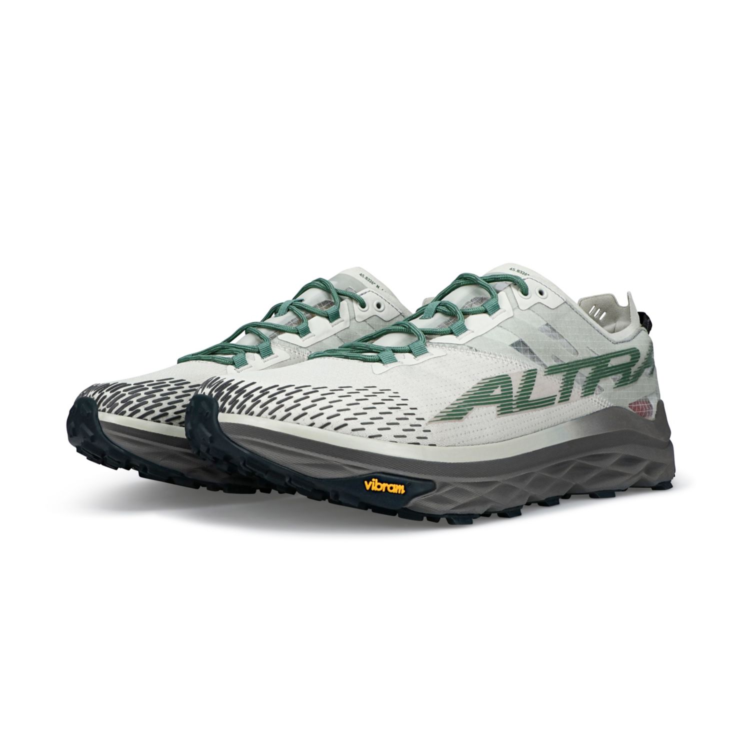 Zapatillas De Trail Running Altra Mont Blanc Hombre Gris Verde | Colombia-47985369