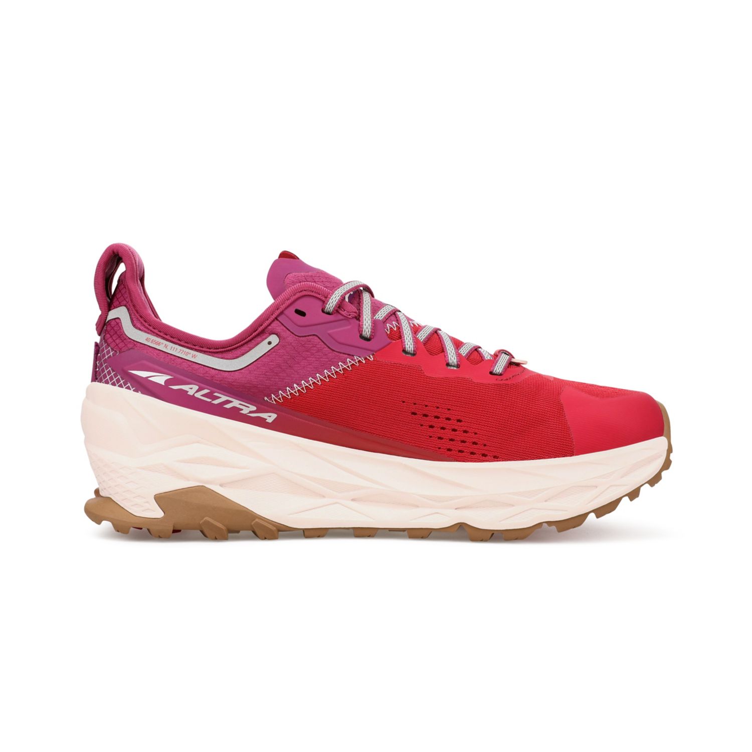 Zapatillas De Trail Running Altra Olympus 5 Mujer Rojas Moradas | Colombia-32907469