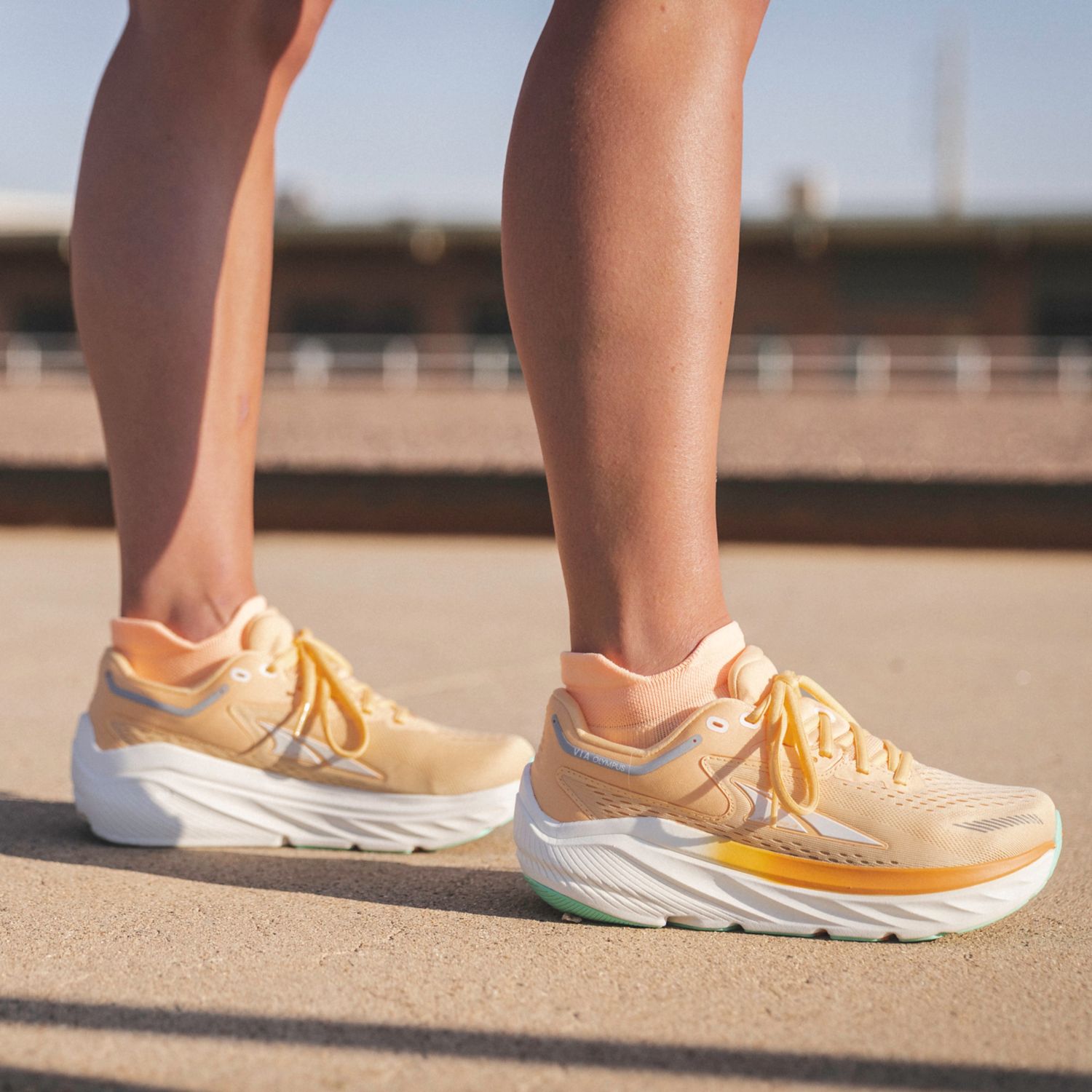 Zapatillas Para Caminar Altra Via Olympus Mujer Verde Naranjas | Colombia-06972319